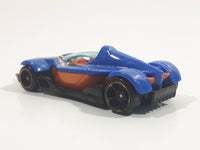 2010 Hot Wheels Formula Street Metalflake Blue Die Cast Toy Race Car Vehicle