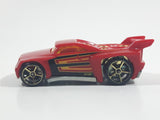 2009 Hot Wheels Track Aces Bassline Red Die Cast Toy Car Vehicle