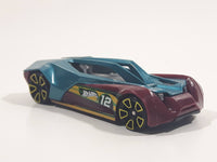 2017 Hot Wheels Mystery Models: Series 2 Split Vision Teal and Purple #12 Die Cast Toy Race Car Vehicle