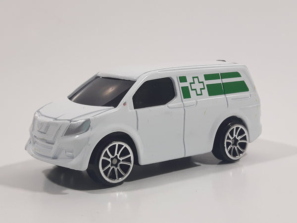 MotorMax 6143-6 Mini Van Medic Ambulance White Die Cast Toy Car Vehicle