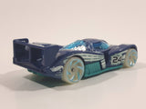 2017 Hot Wheels HW Glow Wheels 24 Ours Dark Blue Die Cast Toy Race Car Vehicle