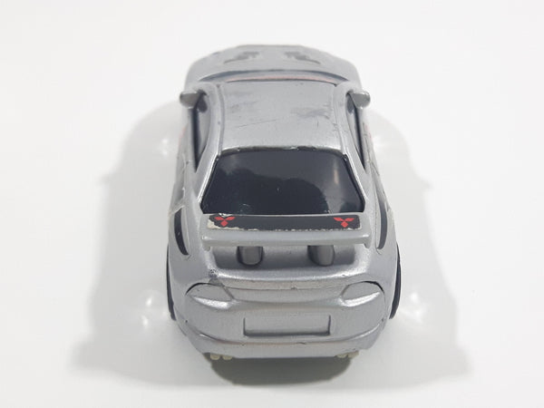 2001 Hot Wheels Mitsubishi Eclipse Silver Grey Die Cast Toy Car Vehicl ...