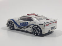 2013 Toys R Us Fast Lane EA-001 Police Cop Car White Silver Die Cast Toy Car Vehicle
