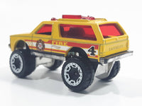 2016 Hot Wheels HW Rescue Blazer 4x4 Yellow Die Cast Toy Car SUV Vehicle