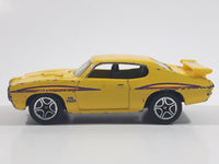 2009 Matchbox Heritage Classics '70 Pontiac GTO Yellow Die Cast Toy Muscle Car Vehicle