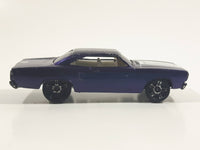 2005 Hot Wheels Muscle Mania '70 Roadrunner Dark Purple Die Cast Toy Muscle Car Vehicle