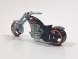2009 Hot Wheels OCC Splitback Motorcycle Black Die Cast Toy Car Vehicle