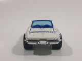 2012 Hot Wheels Main Street '65 Corvette Convertible White Die Cast Toy Car Vehicle