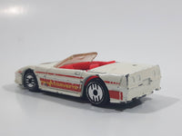 1993 Hot Wheels Custom Corvette Convertible White Die Cast Toy Car Vehicle