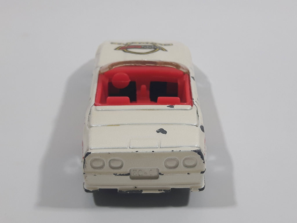 1993 Hot Wheels Custom Corvette Convertible White Die Cast Toy Car Veh ...