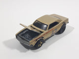 2008 Hot Wheels General Motors 1967 Camaro Metalflake Gold Die Cast Toy Car Vehicle w/ Opening Hood