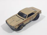 2008 Hot Wheels General Motors 1967 Camaro Metalflake Gold Die Cast Toy Car Vehicle w/ Opening Hood