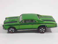 2006 Hot Wheels Classics 2 '67 Pontiac GTO Spectraflame Green Die Cast Toy Muscle Car Vehicle Red Line Wheels