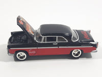 2000 Johnny Lightning 1955 Chrysler 300C Coca-Cola Santa Claus Black Red Die Cast Toy Car Vehicle with Opening Hood