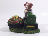 Enesco John Deere Mary's Moo Moos "Always Take A Mow-Ment To Sit And Smell The Flowers" Lawn Tractor Highly Detailed Heavy Resin Ornament