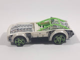 2011 Hot Wheels Attack Pack Pile Driver Pearl White Die Cast Toy Car Vehicle