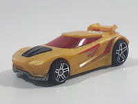 2008 Hot Wheels Triple Stunt Starter Set Chicane Yellow Gold Die Cast Toy Race Car Vehicle