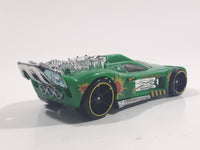 2012 Hot Wheels Spine Busters Green Die Cast Toy Car Vehicle