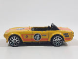 2011 Hot Wheels Track Stars Triumph TR6 Yellow #4 Die Cast Toy Race Car Vehicle