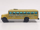 MotorMax Road & Track No. 6033 School Bus 1248 Camp Malibu California Yellow Die Cast Toy Car Vehicle