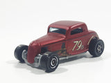 2018 Matchbox Dirty Mudders 1933 Ford Coupe Maroon Red Die Cast Hot Rod Toy Car Vehicle