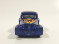 2016 Hot Wheels HW Flames Custom '41 Willys Coupe Metalflake Dark Blue Die Cast Toy Car Vehicle