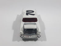 2008 Hot Wheels Team: Engine Revealers '57 Chevy Bel Air Pearl White Die Cast Toy Classic Car Vehicle with Opening Hood