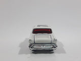 2008 Hot Wheels Team: Engine Revealers '57 Chevy Bel Air Pearl White Die Cast Toy Classic Car Vehicle with Opening Hood