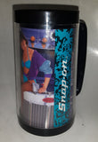 1991 May June Thermo Serv Snap On Tools Tammi Calendar Girl 6 1/2" Tall Plastic Beer Mug Cup - Edge Chipped