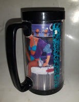 1991 May June Thermo Serv Snap On Tools Tammi Calendar Girl 6 1/2" Tall Plastic Beer Mug Cup - Edge Chipped