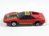 Vintage 1980 Kidco Burnin' Key Cars Ferrari GTS Red Plastic Body Toy Car Vehicle - No Key - 1/64 - Macao - Missing Back Tires