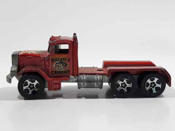 2003 Hot Wheels Work Crewsers Peterbilt Dump Truck Semi Rig Red