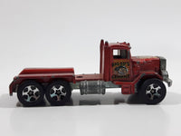 2003 Hot Wheels Work Crewsers Peterbilt Dump Truck Semi Rig Red Die Cast Toy Car Vehicle