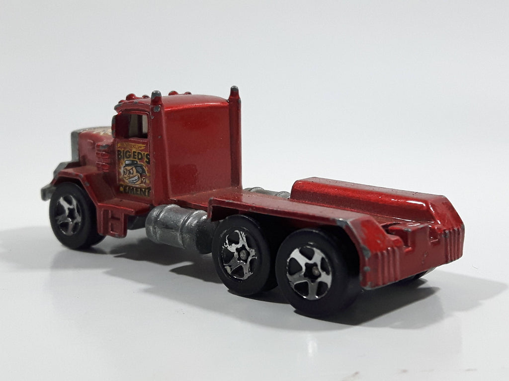 2003 Hot Wheels Work Crewsers Peterbilt Dump Truck Semi Rig Red Die Ca ...