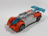 2010 Hot Wheels Criss Cross Crash Krazy 8s Orange Die Cast Toy Car Vehicle