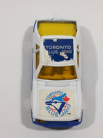 Vintage Corgi Ford Mustang Cobra White and Blue Toronto Blue Jays MLB Baseball Team White Die Cast Toy Car Vehicle with Opening Hatchback