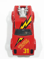 Vintage 1983 Matchbox De Tomaso Pantera Greased Lightnin' 31 Red Die Cast Toy Car Vehicle