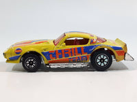 Vintage 1980 Kenner CPG Prod. Fast 111s Blazin Bandit Pontiac Trans Am Firebird Yellow Die Cast Toy Car Vehicle - Made in Hong Kong