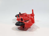 Vintage 1960s Red Plastic Motorcycle Toy Made in Hong Kong