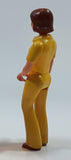 Vintage 1974 Fisher Price Adventure People Female Safari Mom Yellow Clothing Woman 3 3 1/2" Tall Plastic Toy Action Figure Made in Hong Kong