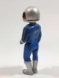 Vintage 1974 Fisher Price Adventure People Dare Devil Race Car Driver Blue Clothing 3 3/4" Tall Plastic Toy Action Figure Made in Hong Kong