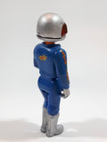 Vintage 1974 Fisher Price Adventure People Dare Devil Race Car Driver Blue Clothing 3 3/4" Tall Plastic Toy Action Figure Made in Hong Kong