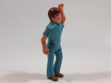 Vintage 1974 Fisher Price Adventure People Wild Animal Safari Blue Boy 3" Tall Plastic Toy Action Figure Made in Hong Kong