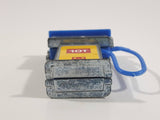 Vintage 1960s Corgi or Dinky Style Super Shell 101 Blue Topped Miniature Die Cast Metal Gasoline Gas Pump Gas Station Toy