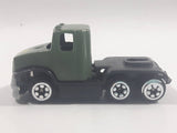 Unknown Brand Military Semi Truck Army Green Die Cast Toy Car Vehicle