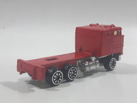 Unknown Brand Cabover Semi Tractor Truck Red Die Cast Toy Car Vehicle