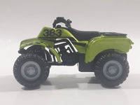 Maisto 383 Quad ATV 4 Wheeler All Terrain Vehicle 4x4 Lime Green Pullback Die Cast Motorized Friction Toy Car Vehicle