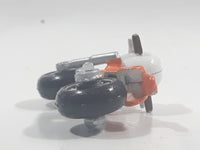 2002 Maisto Tonka Hasbro Dirt Bike #1 Orange and White Die Cast Toy Car Vehicle