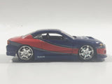 Rare Fast and Furious Tokyo Drift Nissan Silvia "Rays" "West" Dark Blue and Red 1/55 Scale Die Cast Toy Car Vehicle with Rubber Tires Missing the Spoiler