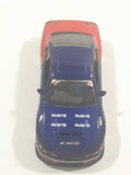 Rare Fast and Furious Tokyo Drift Nissan Silvia "Rays" "West" Dark Blue and Red 1/55 Scale Die Cast Toy Car Vehicle with Rubber Tires Missing the Spoiler